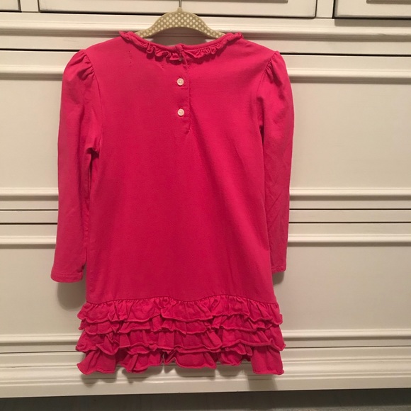 RALPH LAUREN PINK RUFFLE DRESS 24 MONTHS EUC - Picture 2 of 4